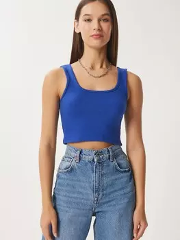 Укороченный топ Happiness stanbul Top, цвет gentian