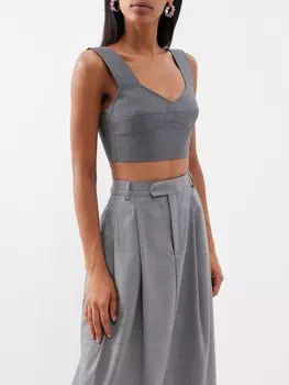 Укороченный топ harlow из парусины 16Arlington, серый