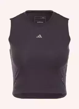Укороченный топ hiit Adidas, фиолетовый