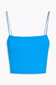 Укороченный топ из эластичного джерси Pomelo JACQUEMUS, лазурный