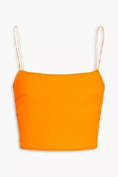 Укороченный топ из эластичного джерси Pomelo JACQUEMUS, оранжевый