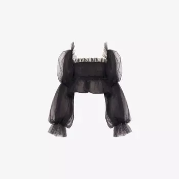 Укороченный топ из тюля Mystery Sister Jane, черный