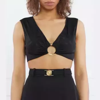 Укороченный топ Just Cavalli, черный