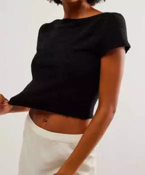 Укороченный топ Keep Me Warm черного цвета Free People