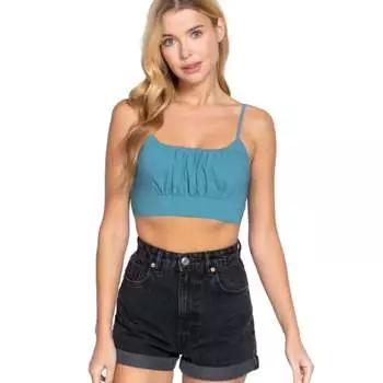 Укороченный топ-комбинезон с завязками сзади FASHNZFAB, цвет emerald