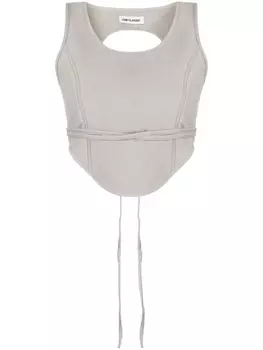 Укороченный топ-корсет Low Classic, коричневый