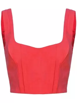Укороченный топ-корсет PINKO, красный
