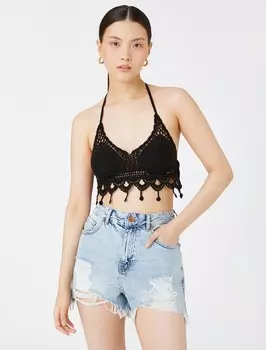 Укороченный топ Koton Top, черный