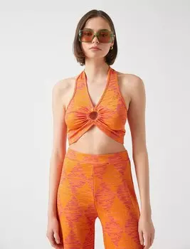 Укороченный топ Koton Top, цвет dark orange