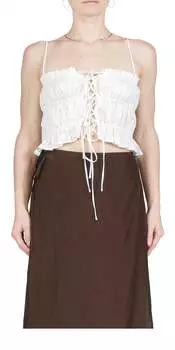 Укороченный топ Lidia белого цвета CIAO LUCIA