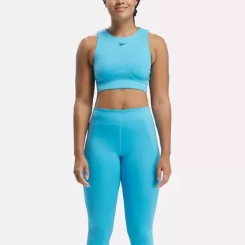 Укороченный топ Lux Contour Reebok, голубой