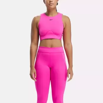 Укороченный топ Lux Contour Reebok, розовый