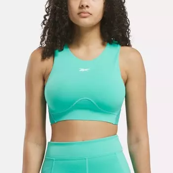 Укороченный топ Lux Contour Reebok, зеленый