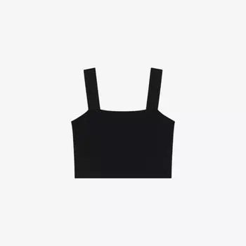 Укороченный топ maclyna из эластичного джерси Maje, цвет noir / gris