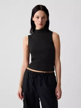 Укороченный топ-майка Gap, черный