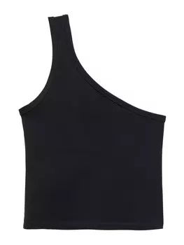 Укороченный топ MANGO Top CORALI, черный