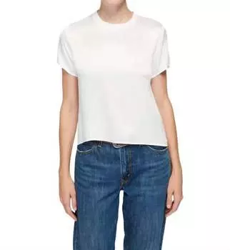 Укороченный топ Marie Boxy белого цвета Nation LTD