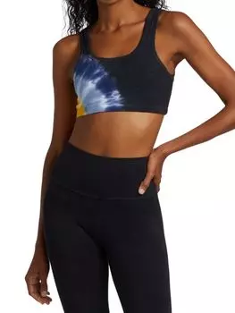 Укороченный топ mickie с принтом тай-дай Electric &amp; Rose Black multi