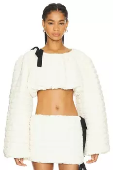 Укороченный топ Milkwhite, белый