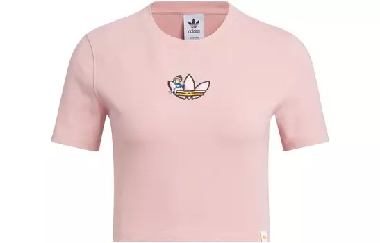Укороченный топ Monkey Kingdom женский розовый Adidas Originals