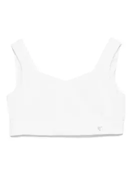 Укороченный топ Monnalisa, белый