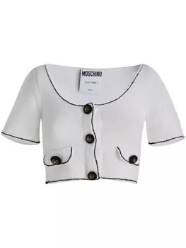 Укороченный топ Moschino, белый