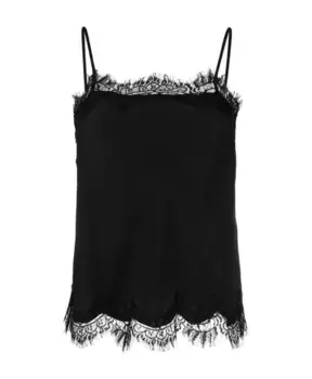 Укороченный топ на бретельках Gold Hawk, черный