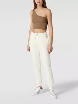 Укороченный топ на одно плечо Review, коричневый