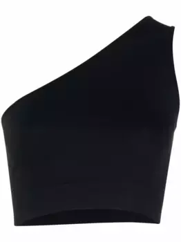 Укороченный топ на одно плечо Rick Owens, черный