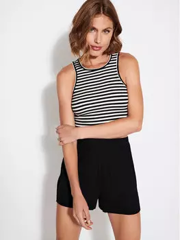 Укороченный топ Only, черный