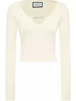 Укороченный топ Philipp Plein, белый