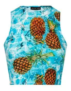 Укороченный топ Pineapple Skies PHILIPP PLEIN, мультиколор