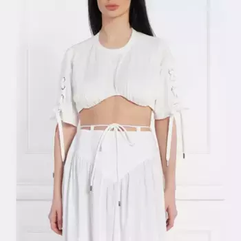 Укороченный топ Pinko, белый