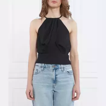 Укороченный топ Pinko, черный