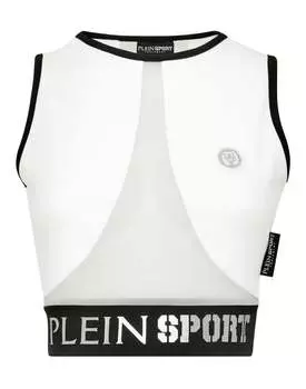 Укороченный топ PLEIN SPORT, белый