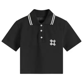 Укороченный топ-поло Amiri, черный