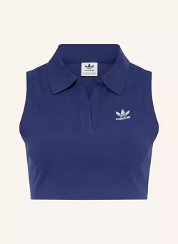Укороченный топ про Adidas Originals, синий