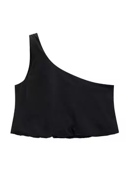 Укороченный топ Pull&Bear Top, черный