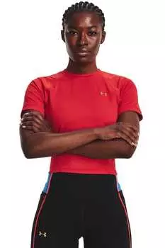 Укороченный топ Rush с отверстиями Under Armour, красный
