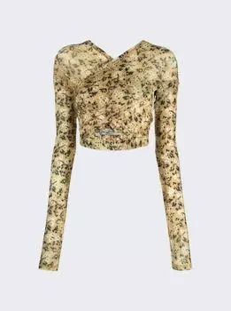 Укороченный топ с антиперекрестными бретелями KNWLS, цвет wall flower