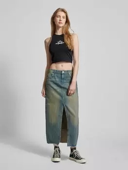 Укороченный топ с этикеткой, модель «SUPERSTAR» Low Lights Studios, черный