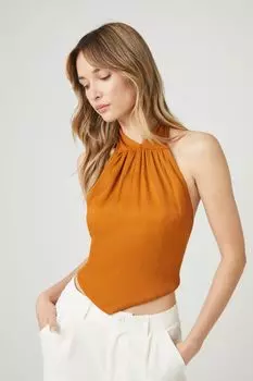 Укороченный топ с бретелькой на бретельках с V-образным краем Forever 21