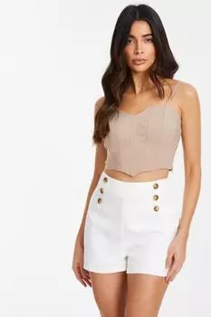 Укороченный топ с корсетом Stone QUIZ Clothing