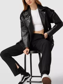 Укороченный топ с круглым вырезом в рубчик, модель Curved BDG Urban Outfitters, белый