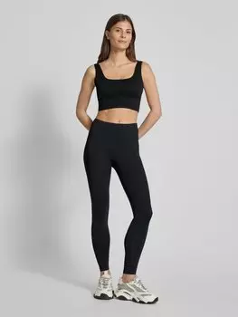 Укороченный топ с квадратным вырезом, модель «Ями» BORN LIVING YOGA, черный