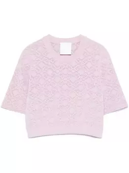 Укороченный топ с логотипом Givenchy, розовый