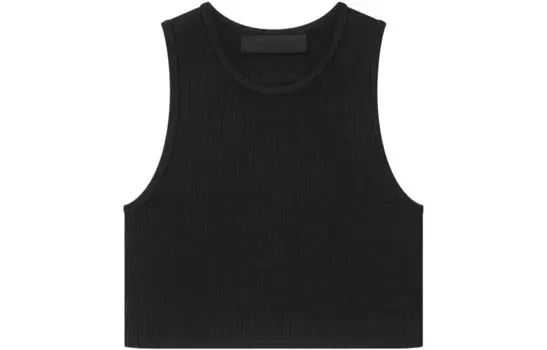 Укороченный топ с логотипом в рубчик Fear Of God Essentials