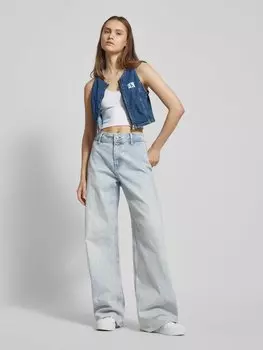 Укороченный топ с молнией по всей длине Calvin Klein Jeans