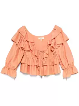Укороченный топ с оборками CHLO, оранжевый