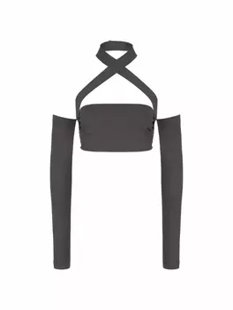 Укороченный топ с открытыми плечами Dolce&Gabbana